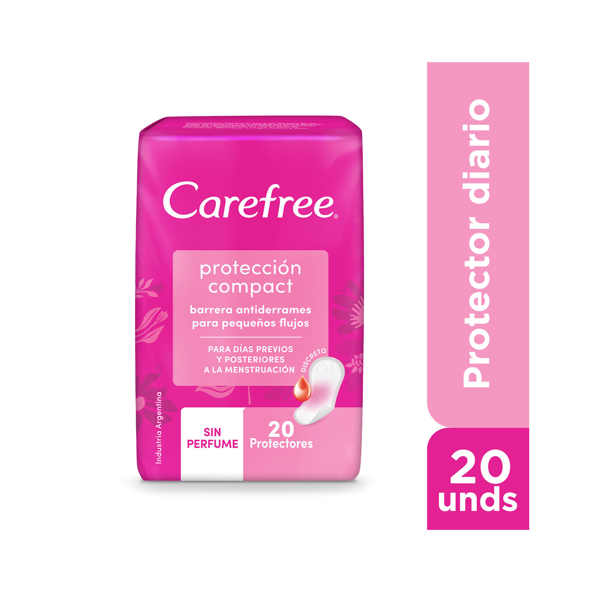 Protectores Carefree protección compact 20 uni
