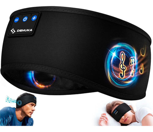 Antifaz Auricular Para Dormir Refrigerante Bluetooth Dehuka Negro