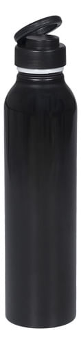 Botella De Agua Aluminio Negro Dehuka Bolatanegra 1 L