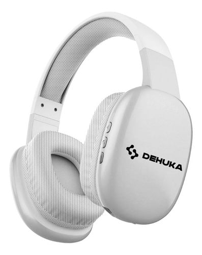 Auricular Vincha Bluetooth Inalambrico Y Cable Dehuka Gris