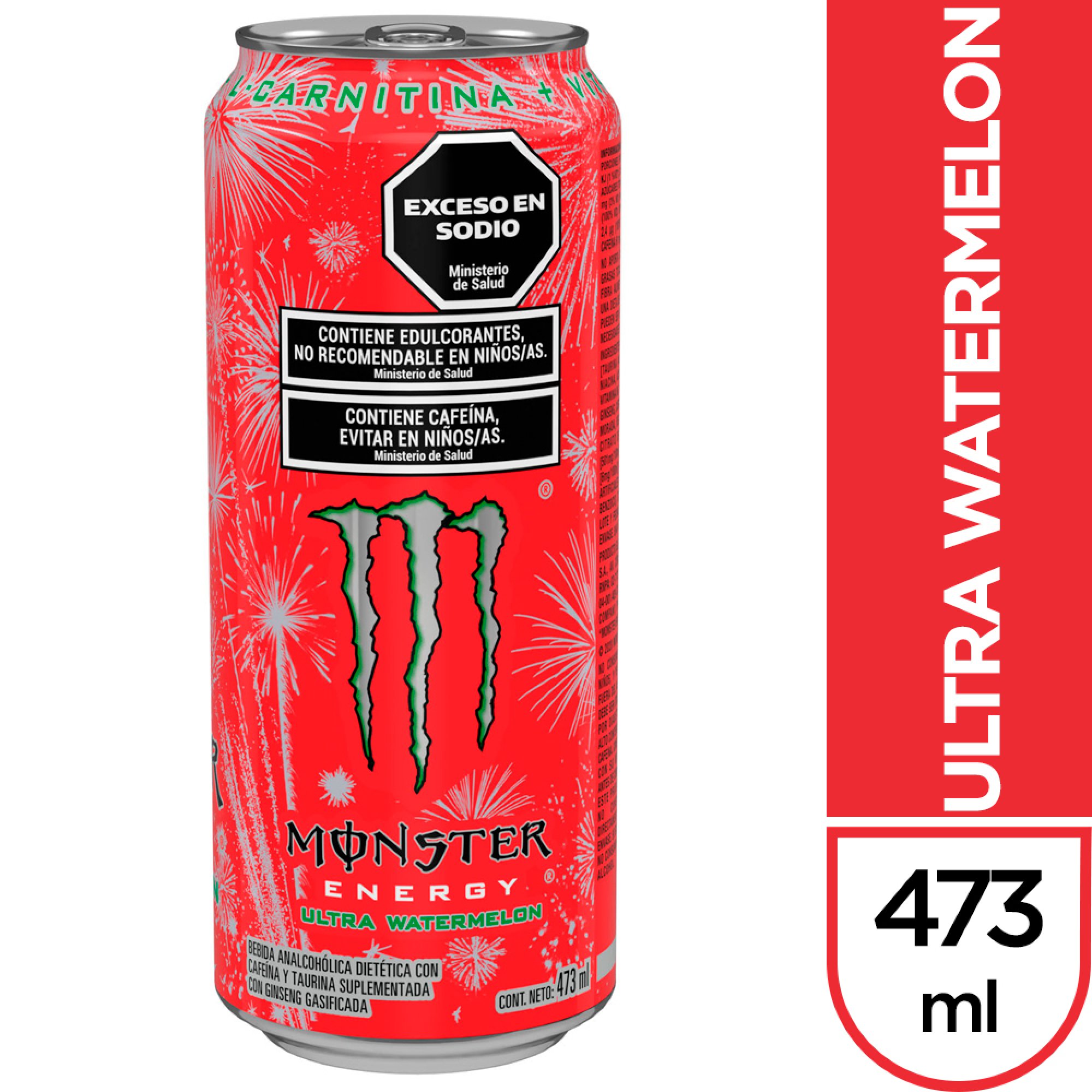 Bebida Energizante Monster Ultra Watermelon 473 Ml