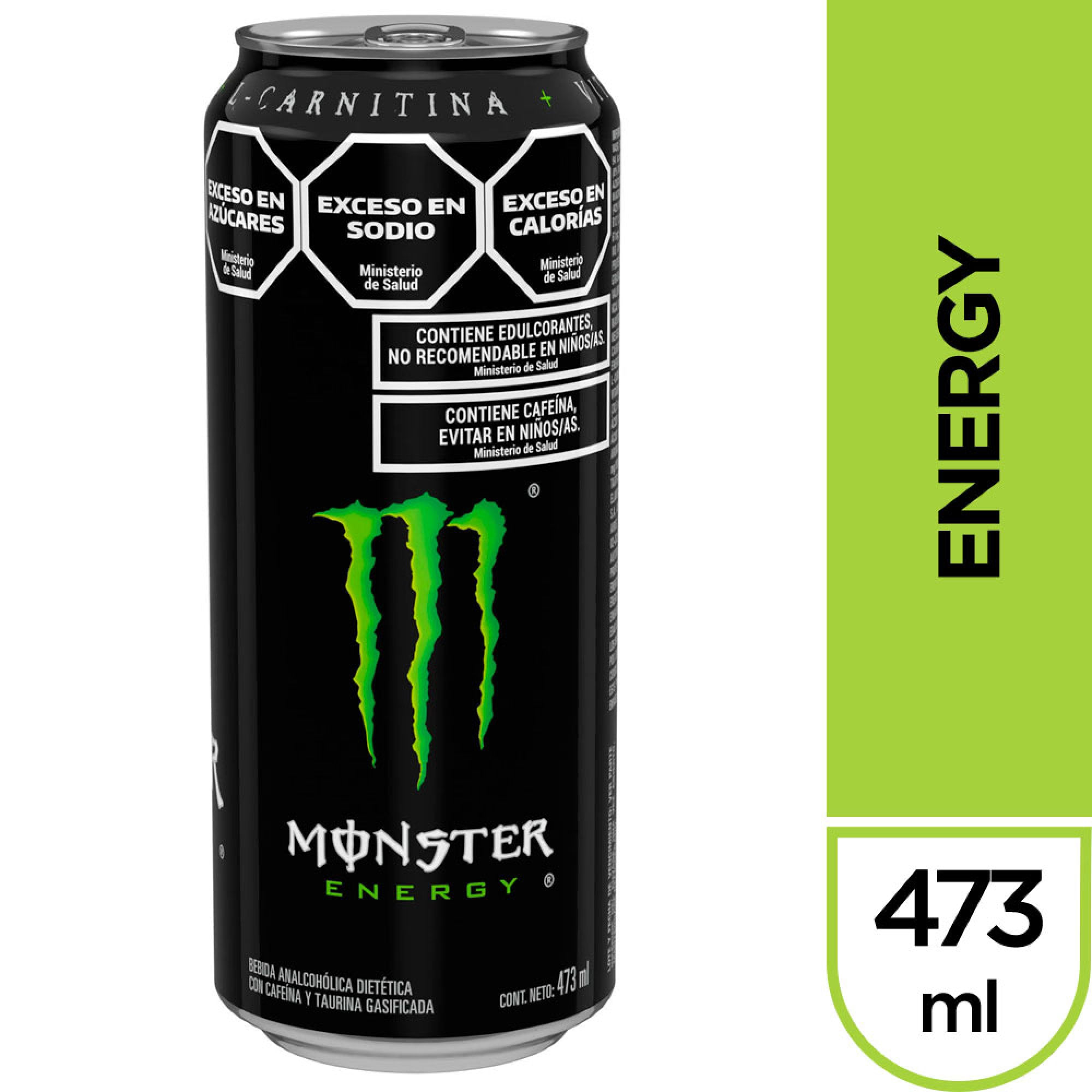 Bebida Energizante Monster Green Energy 473 Ml