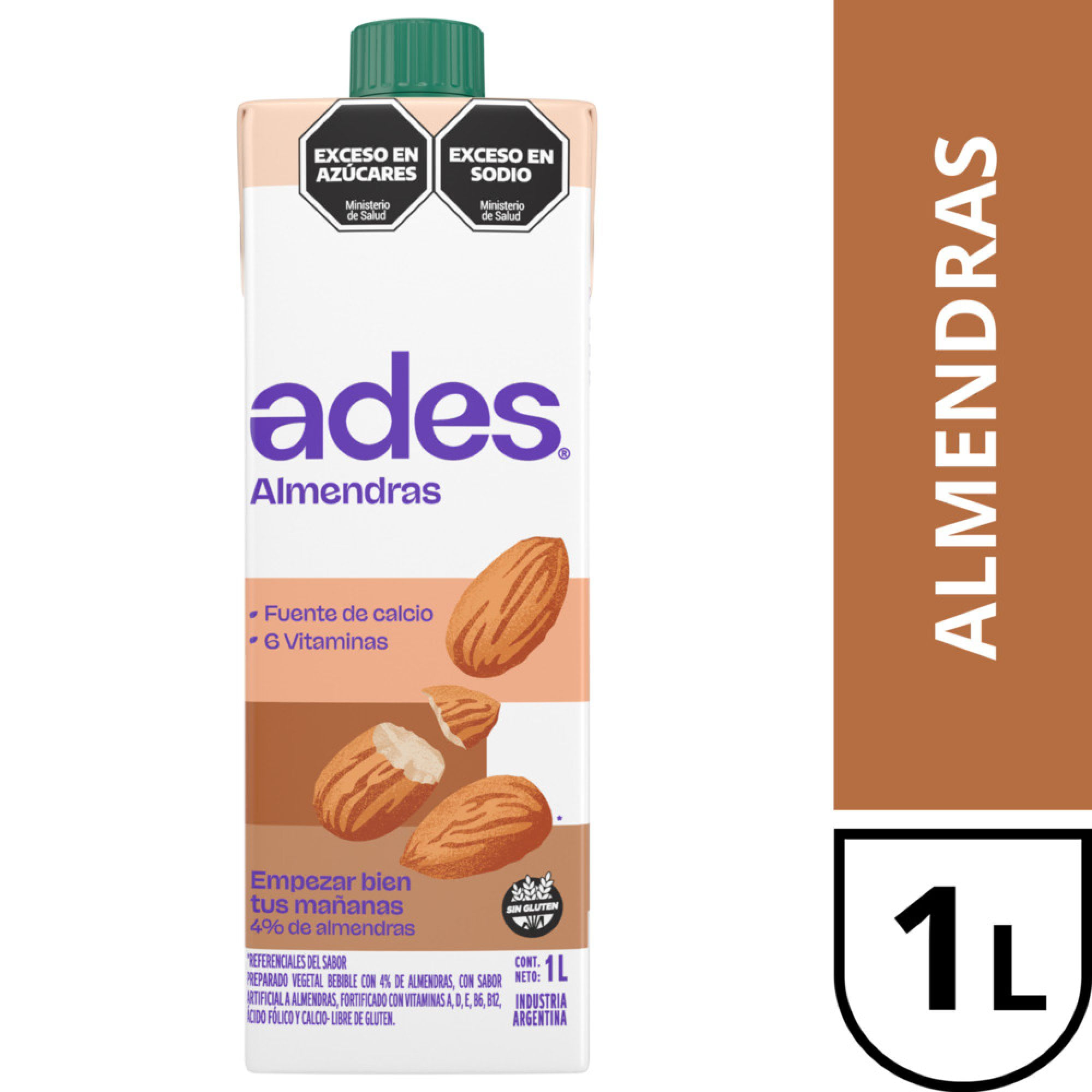 Bebida A Base De Almendras Ades Almendras 1 L