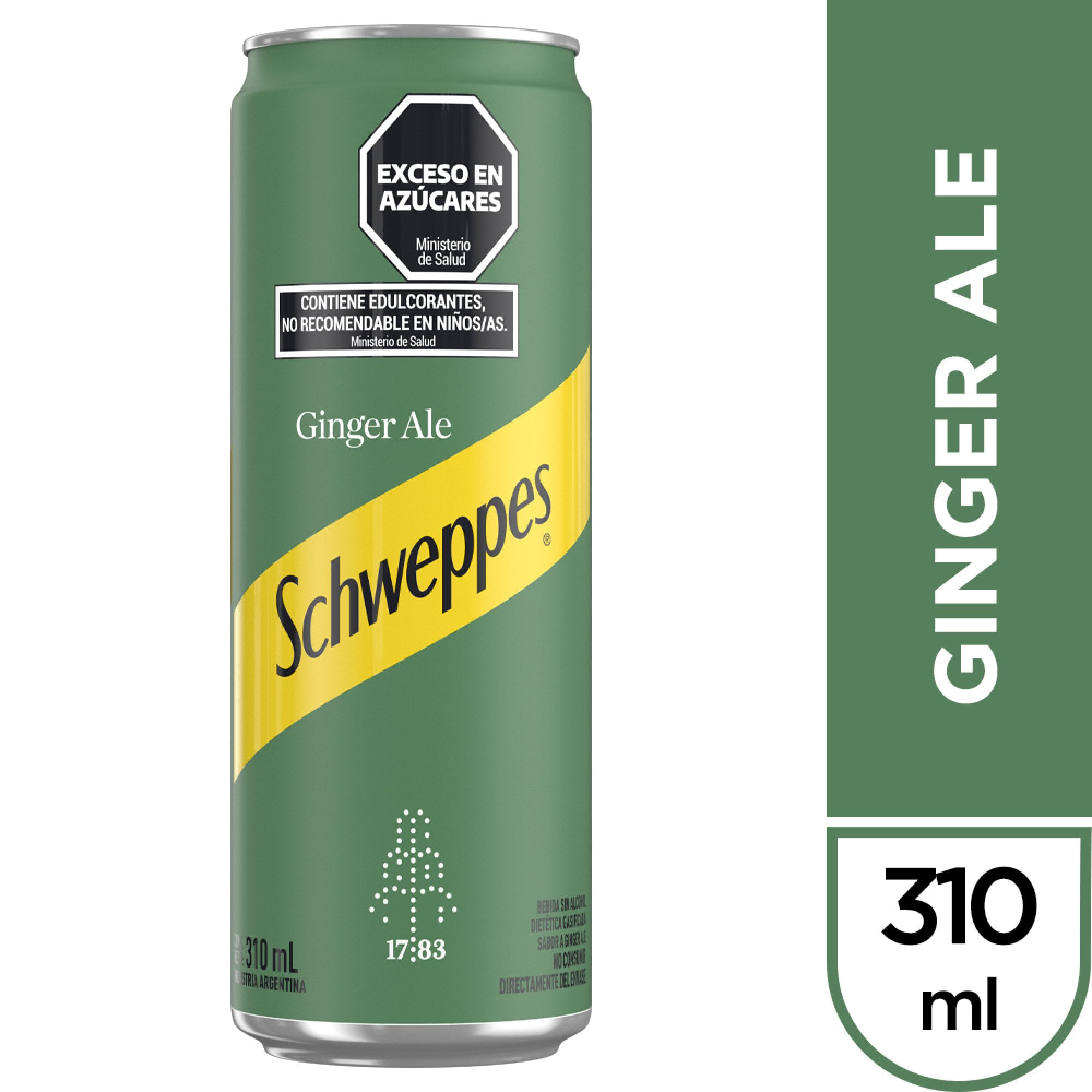 Gaseosa Schweppes Ginger Ale 310 ml
