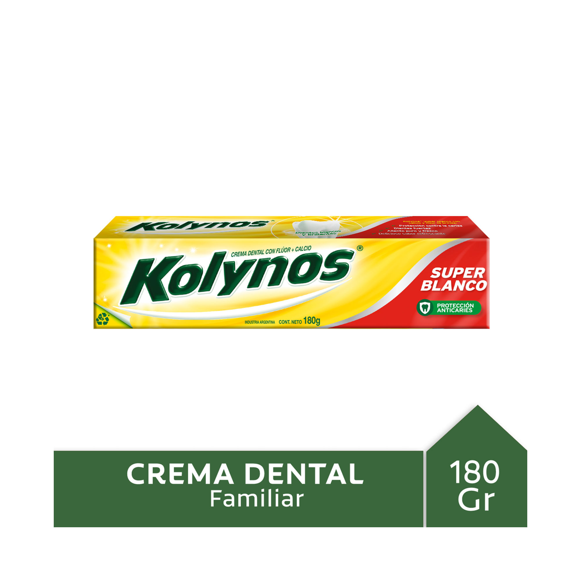 Crema Dental Super Blanco Kolynos 180 G