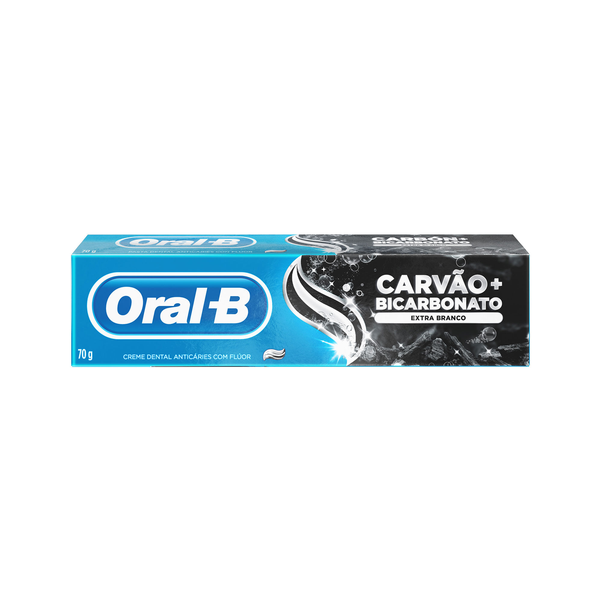 Pasta dental extra blanco Oral B carb´´on activo 70 grs