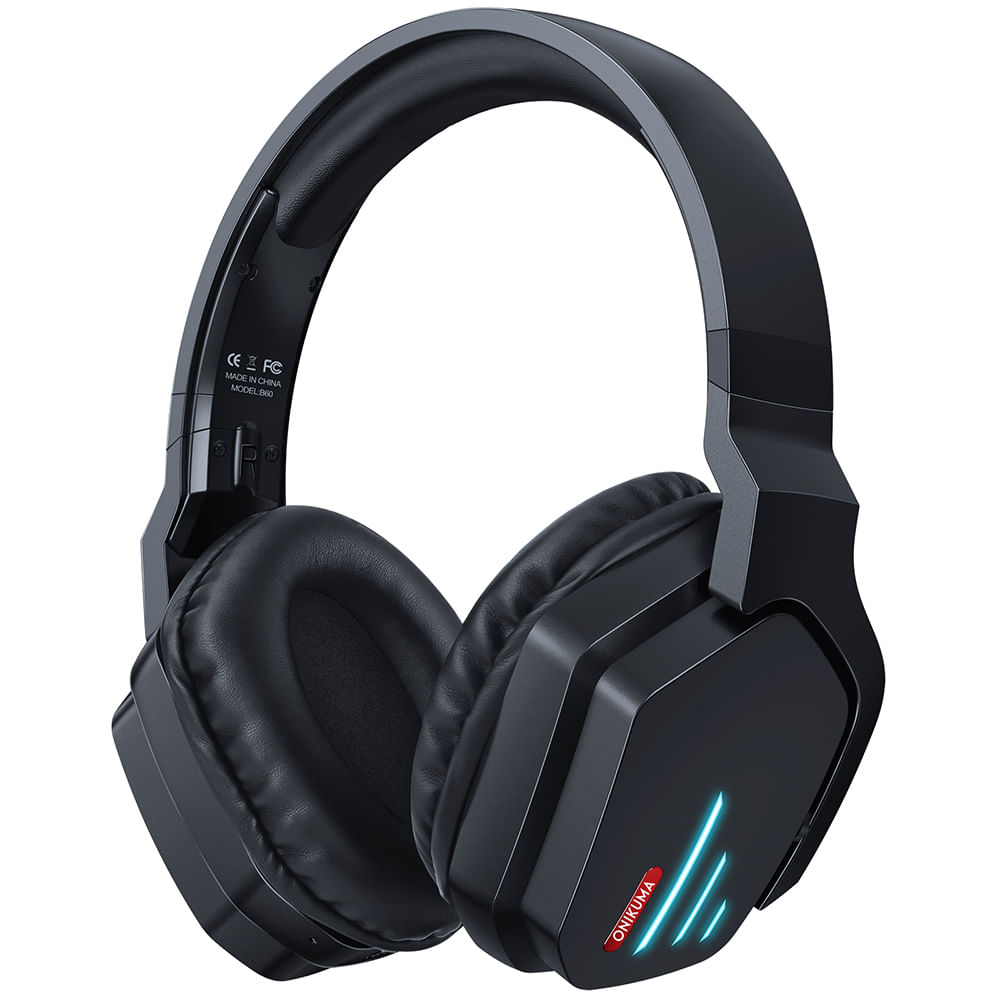 Auriculares Inalámbricos Gamer Onikuma B60 con Blutooth y Luz LED
