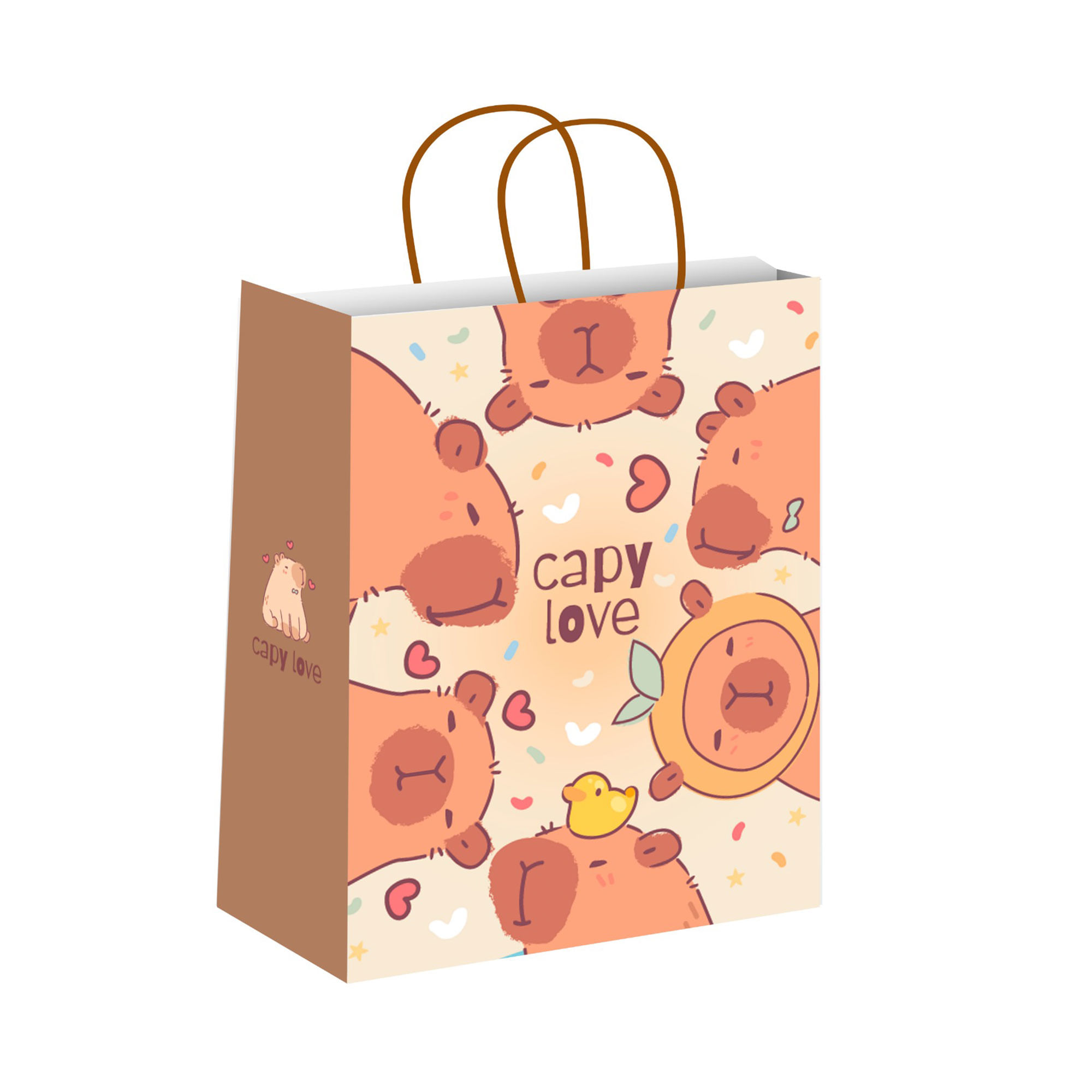 Bolsa para regalos Capy Love grande 30x12x41 cm