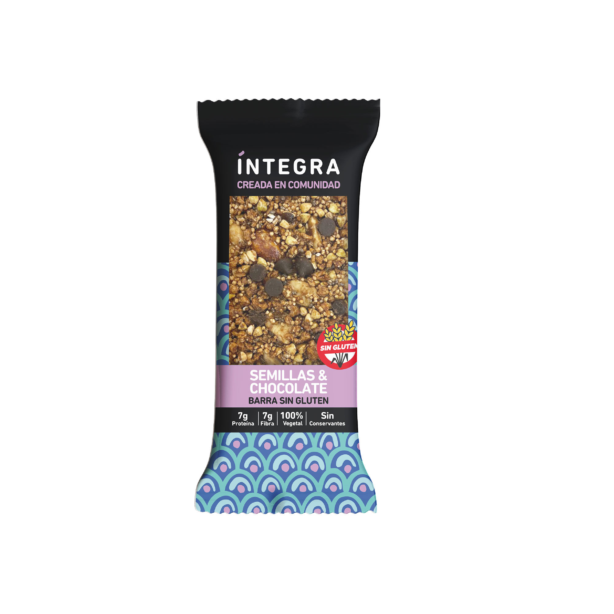 Barra de chocolate Íntegra sin tacc 38 grs