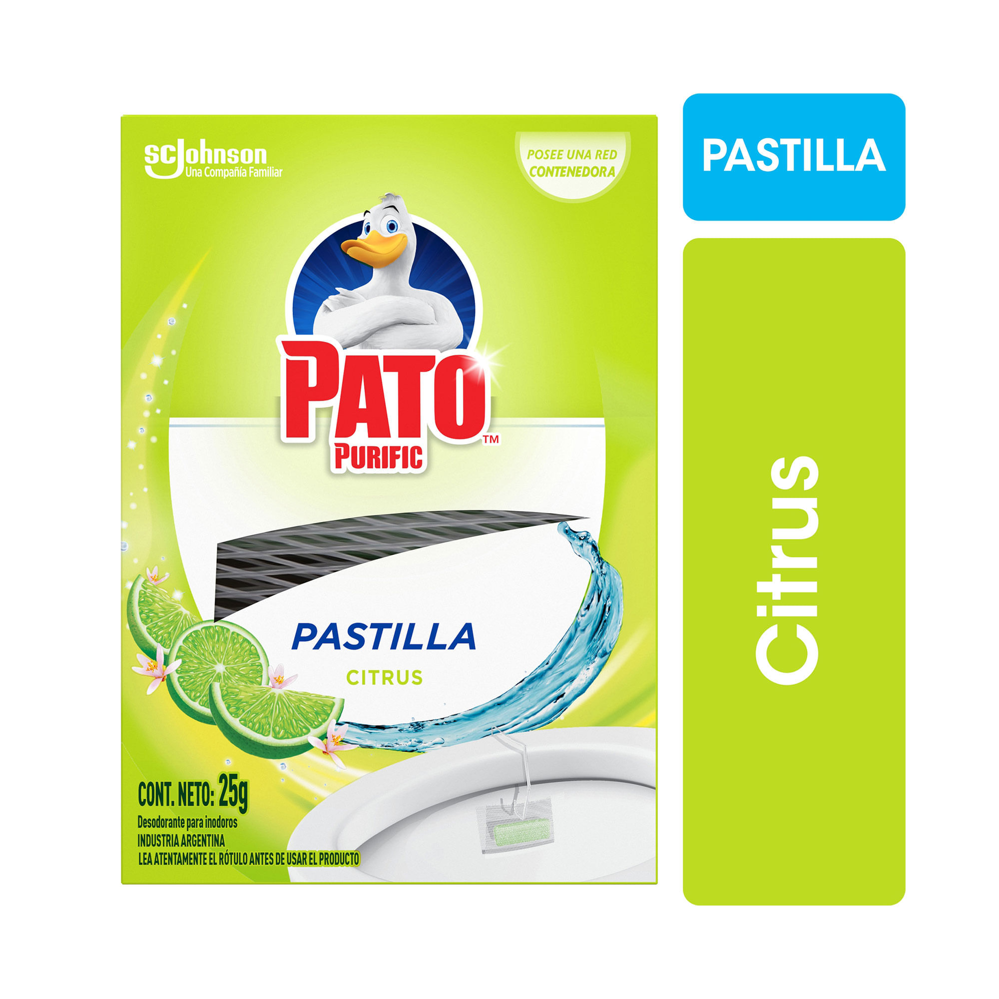 Limpiador Inodoro Pato Pastillas Citrus 25 G