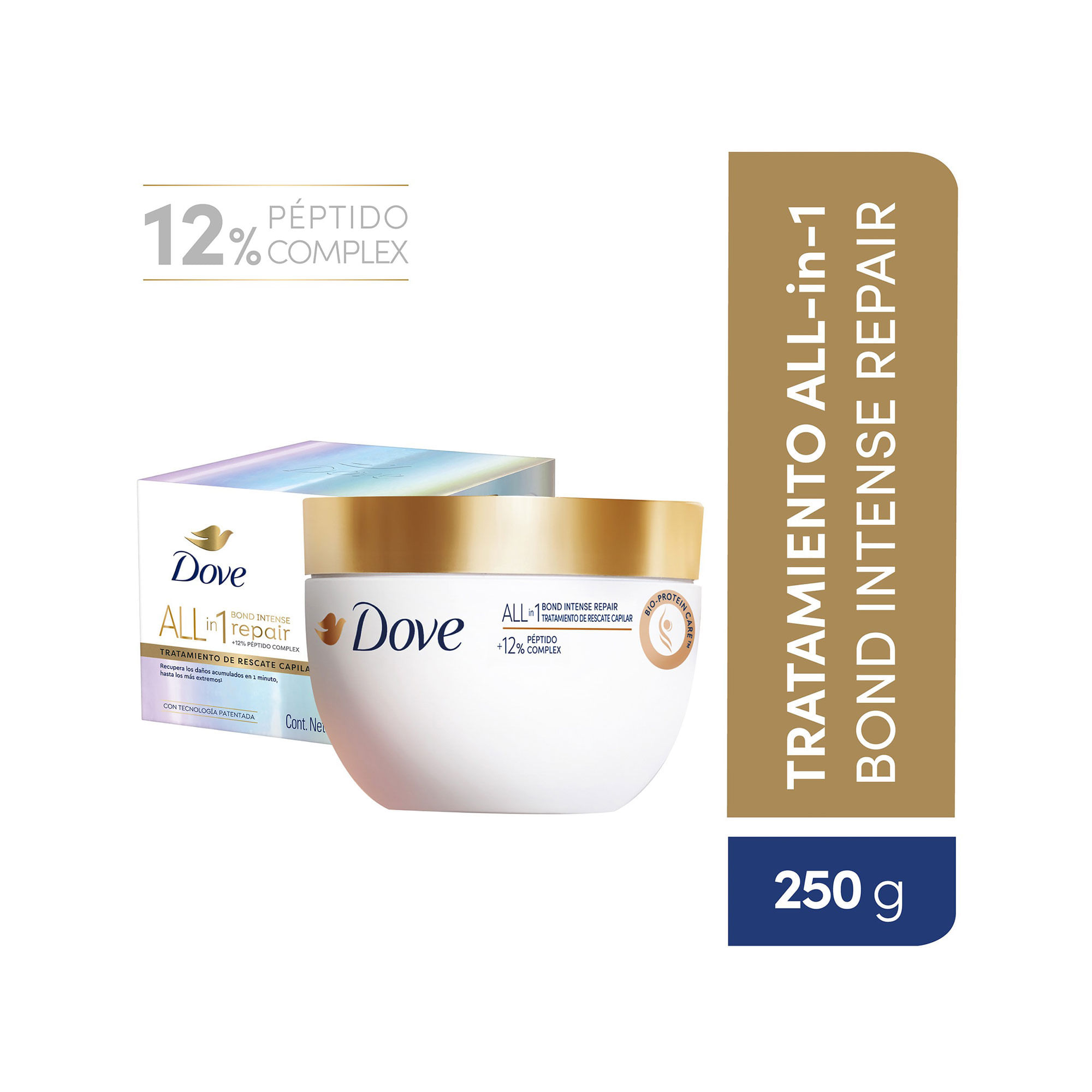 Máscara de tratamiento Dove Bond intense repair 250 grs