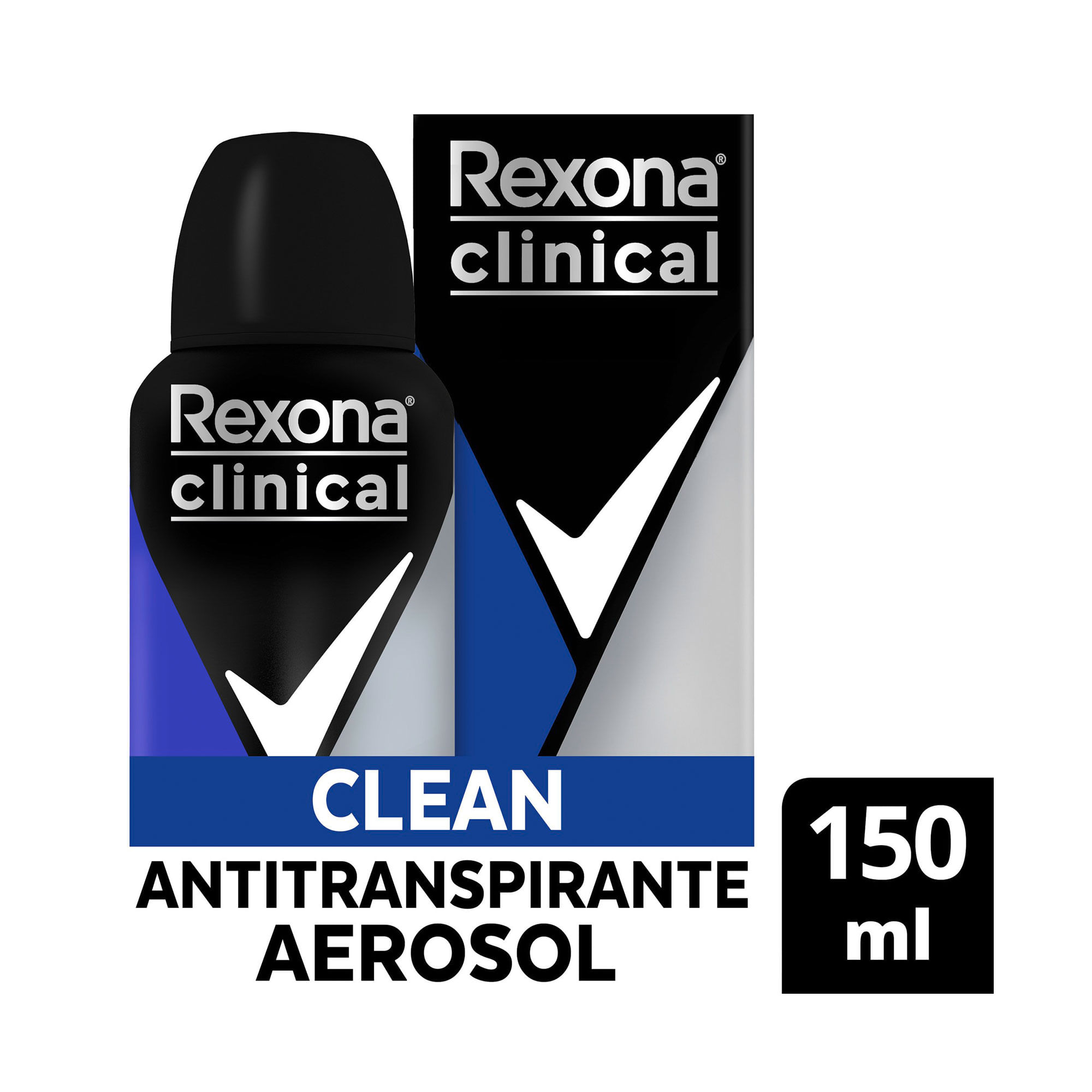 Antitranspirante En Aerosol Rexona Clinical Clean 96h 150ml