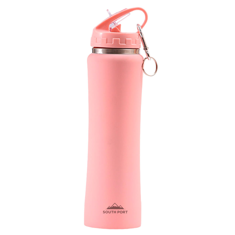 Botella Térmica Deportiva Rosa 750ml Gadnic Termo de Acero Inoxidable