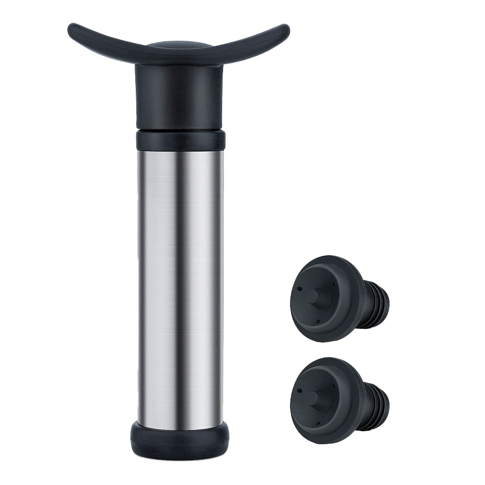Bomba de Vacío Para Botellas de Vino Gadnic Con 2 Tapones