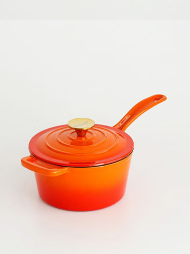 Cacerola Olla Con Mango 18cm Feuer Hierro Fundido