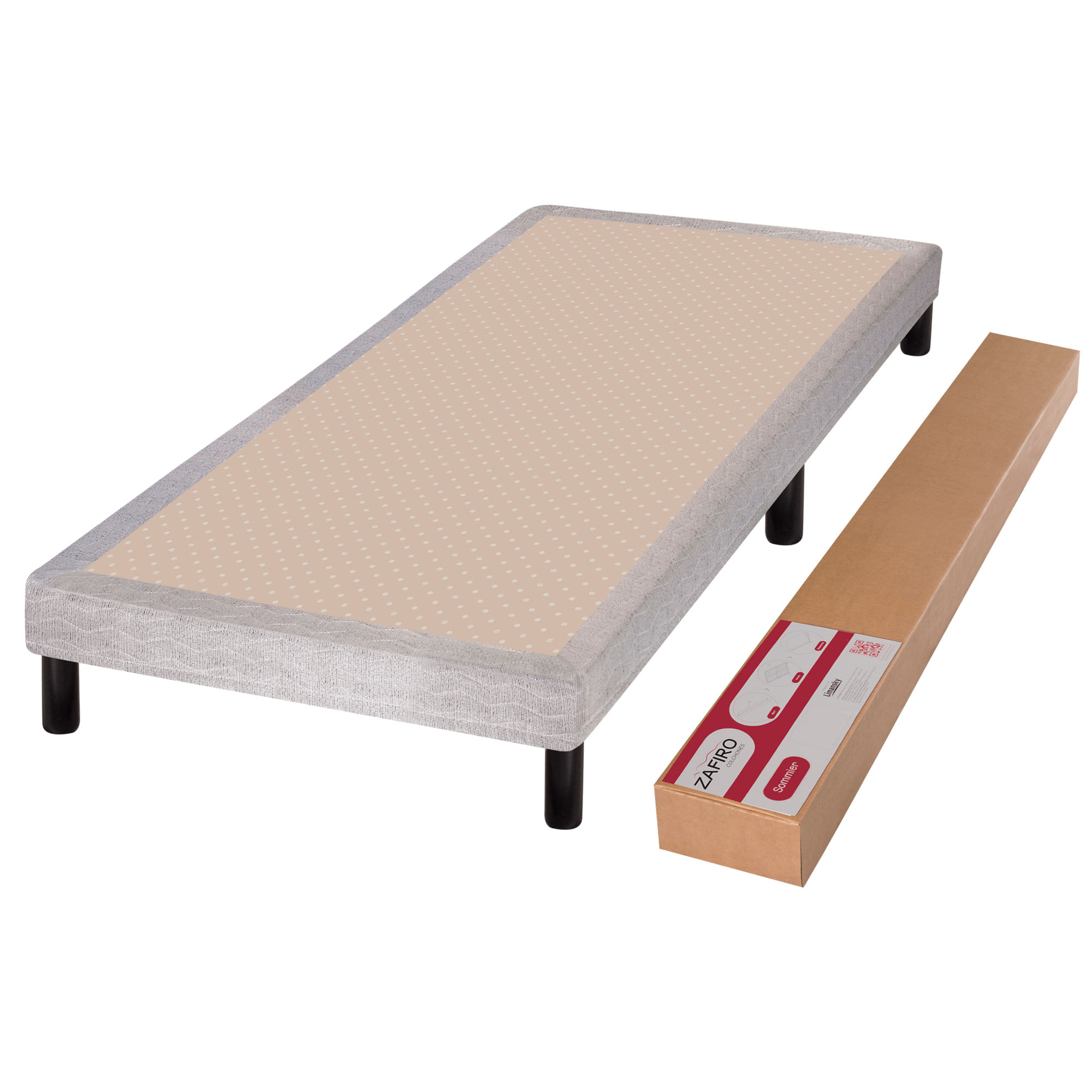 Sommier en caja Zafiro de 1 plaza 80x190