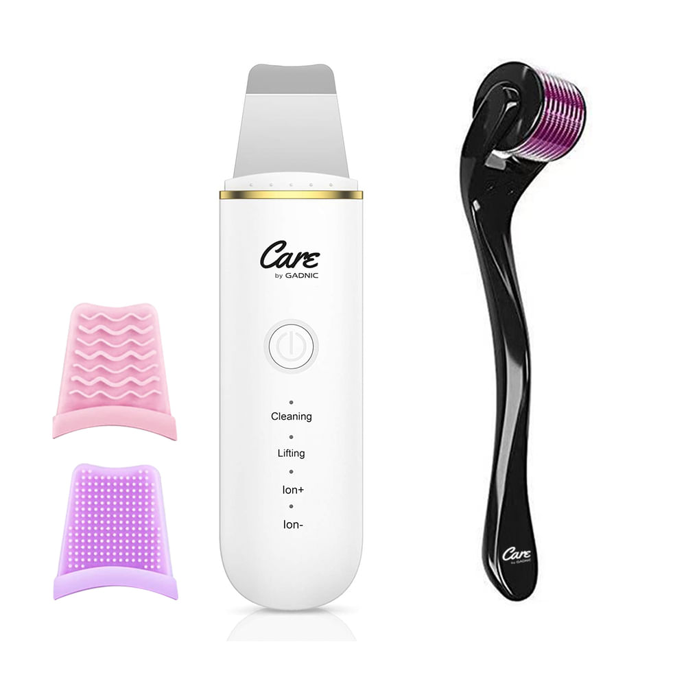 Kit Dermaroller Espátula + Ultrasónica de Limpieza