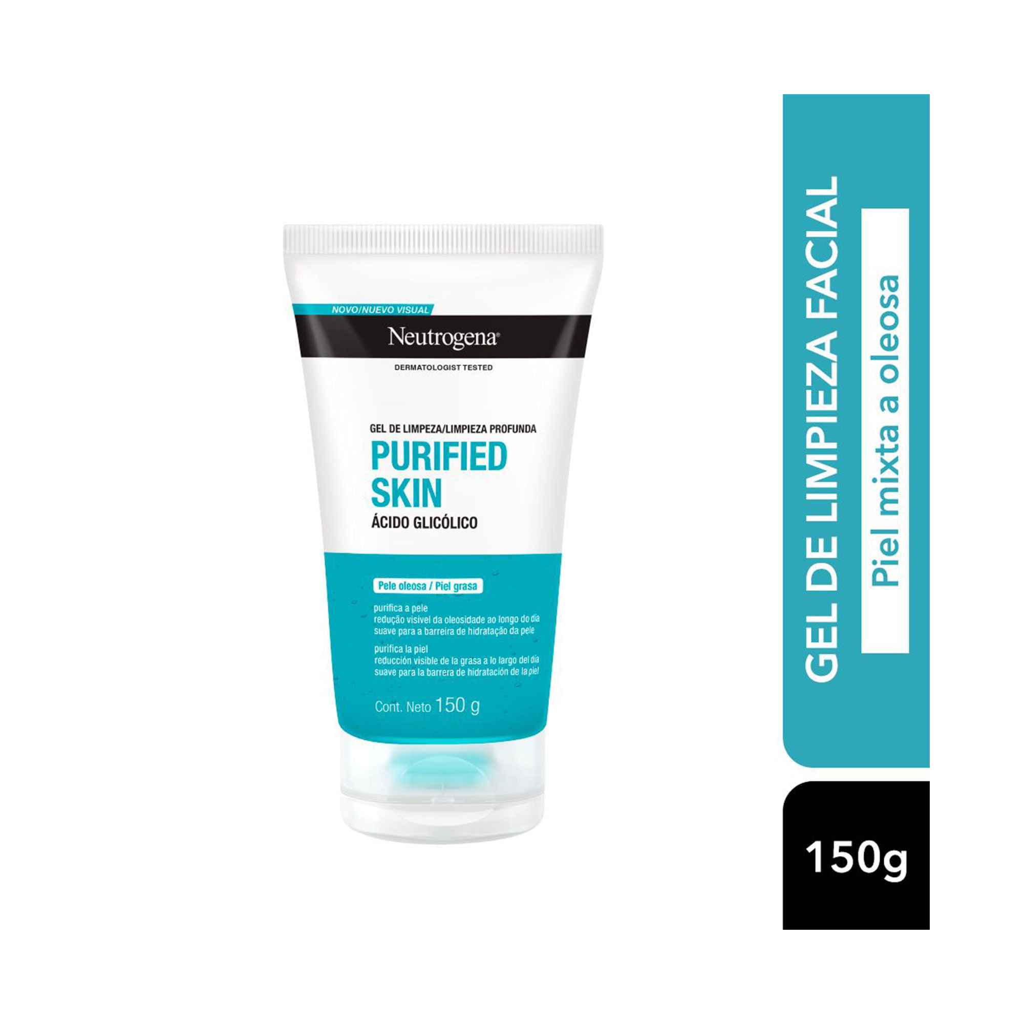 Gel de limpieza facial Neutrogena purified skin 150 grs