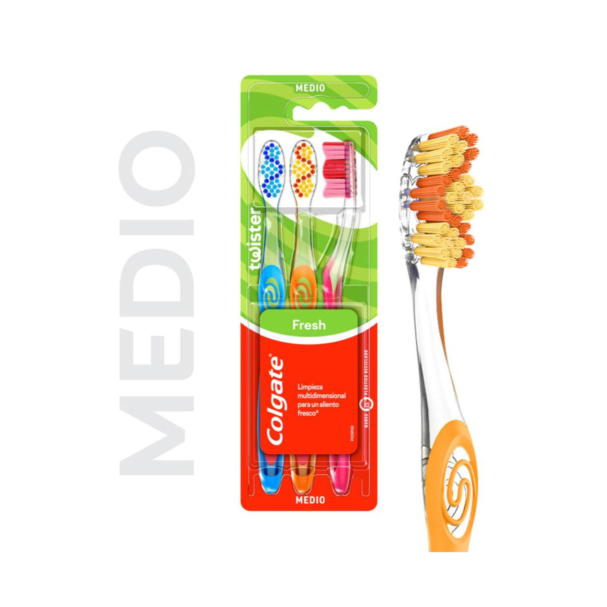 Cepillo De Dientes COLGATE Fresh Medio 3 U