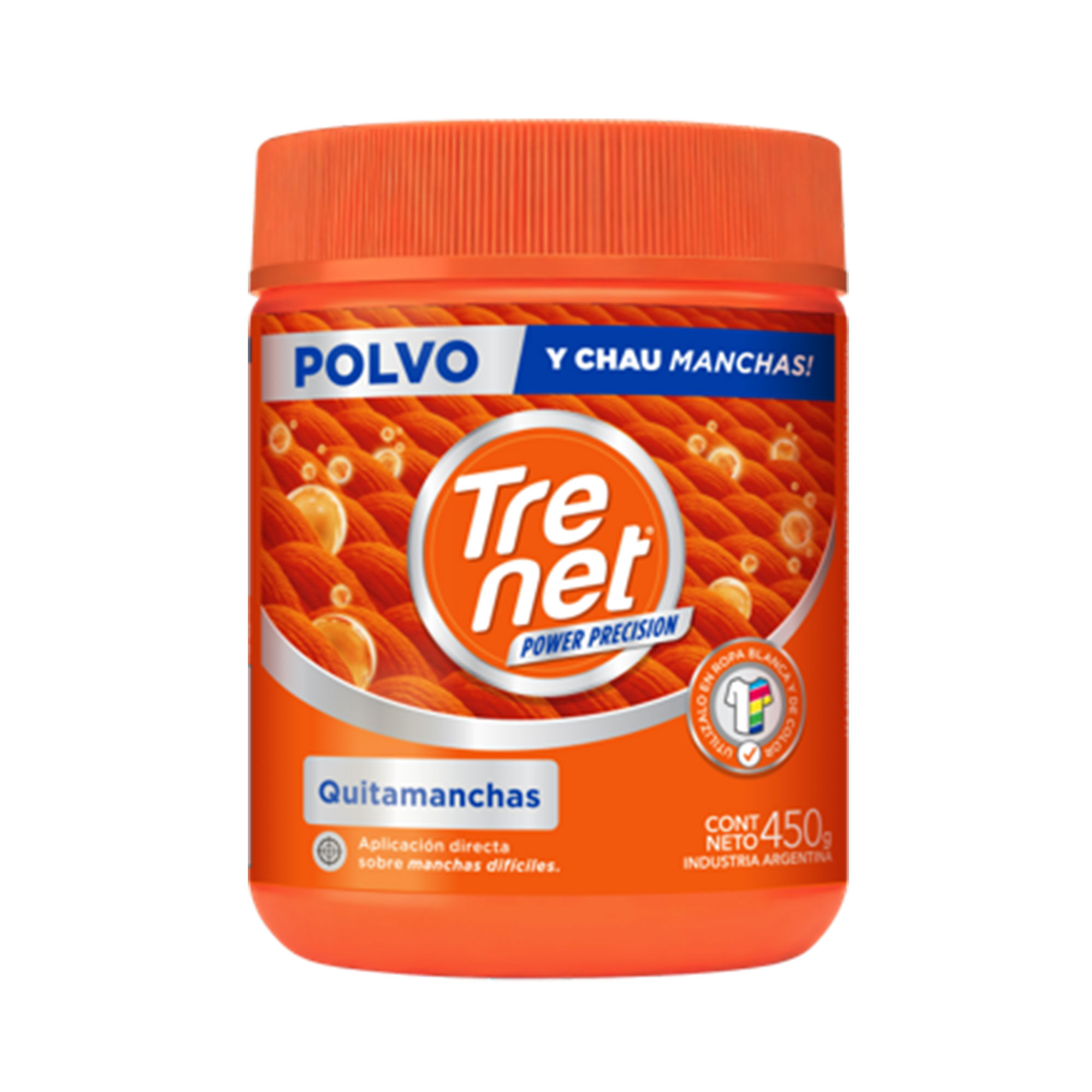 Quitamanchas en polvo Trenet Pow Precision en pote 450 grs
