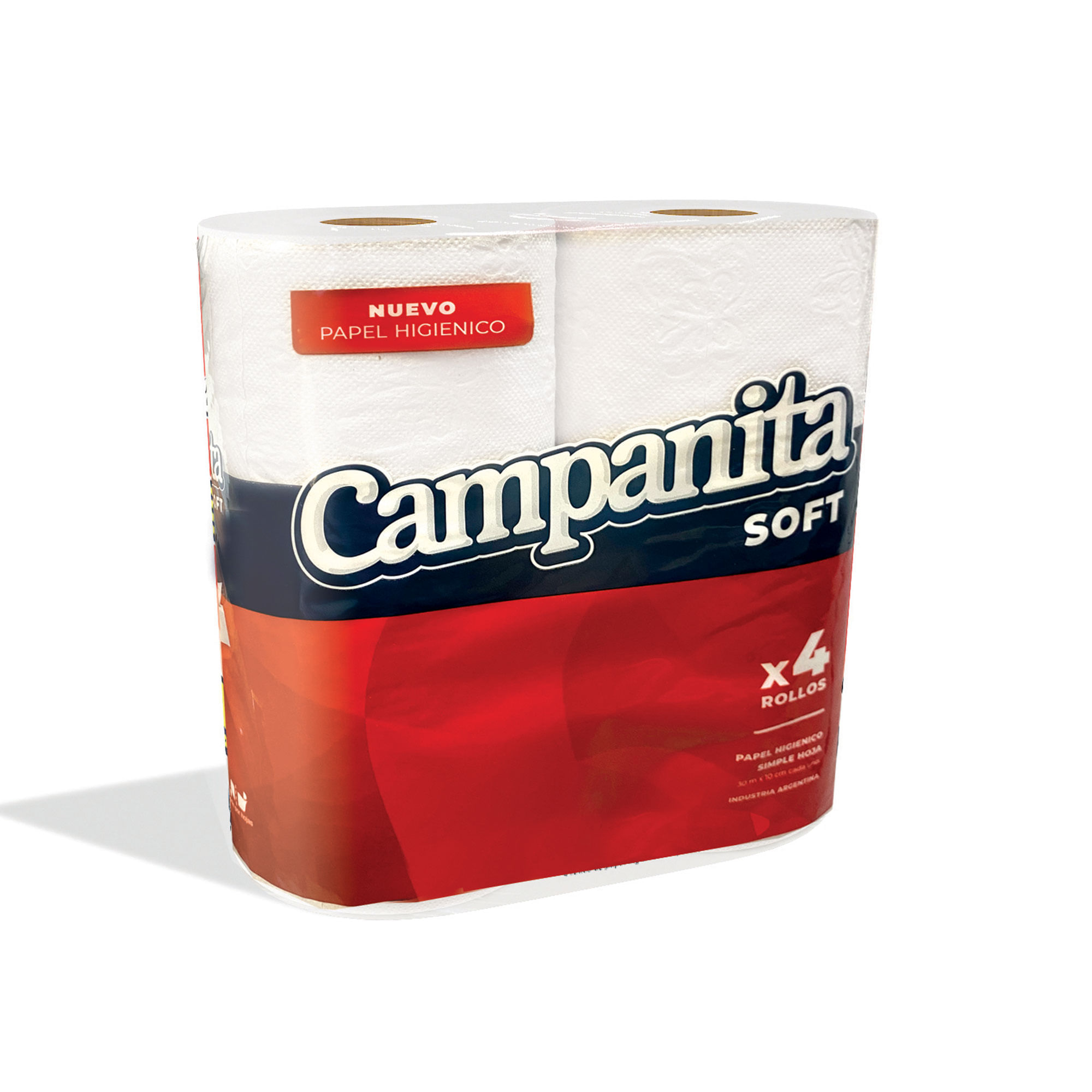 Papel Higienico Campanita Soft Simple Hoja 4 U 30 Mt