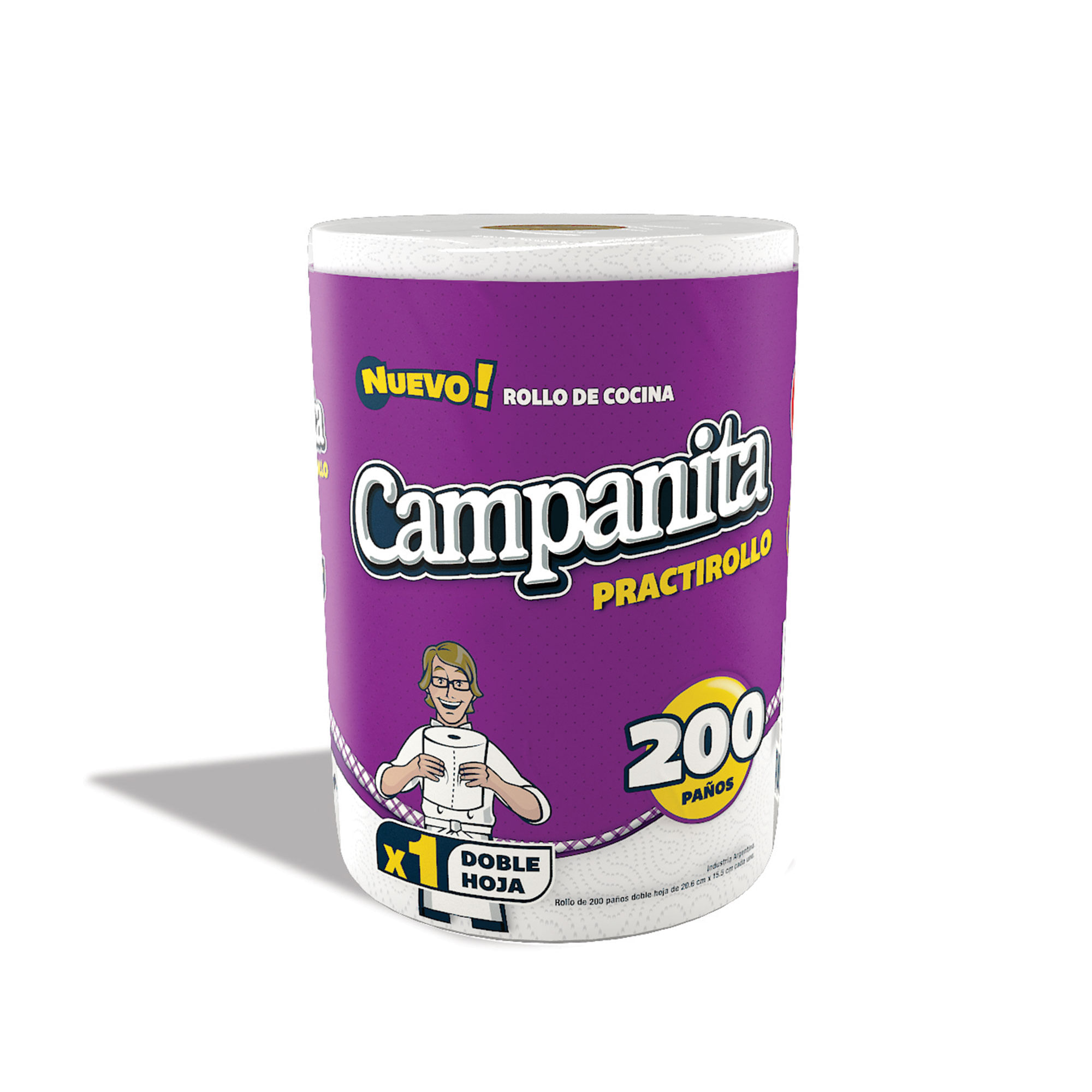 Rollo Cocina Campanita 1un  X  200 Paños