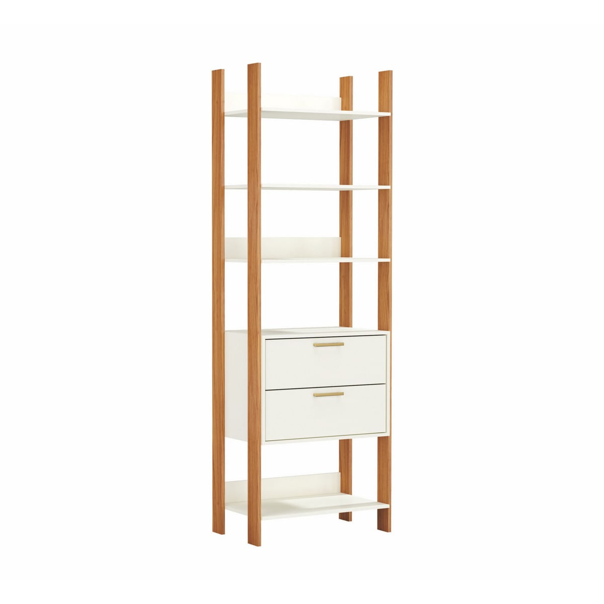 Biblioteca Estanteria 2 cajones MDF 185 X 70 cm Mix Match