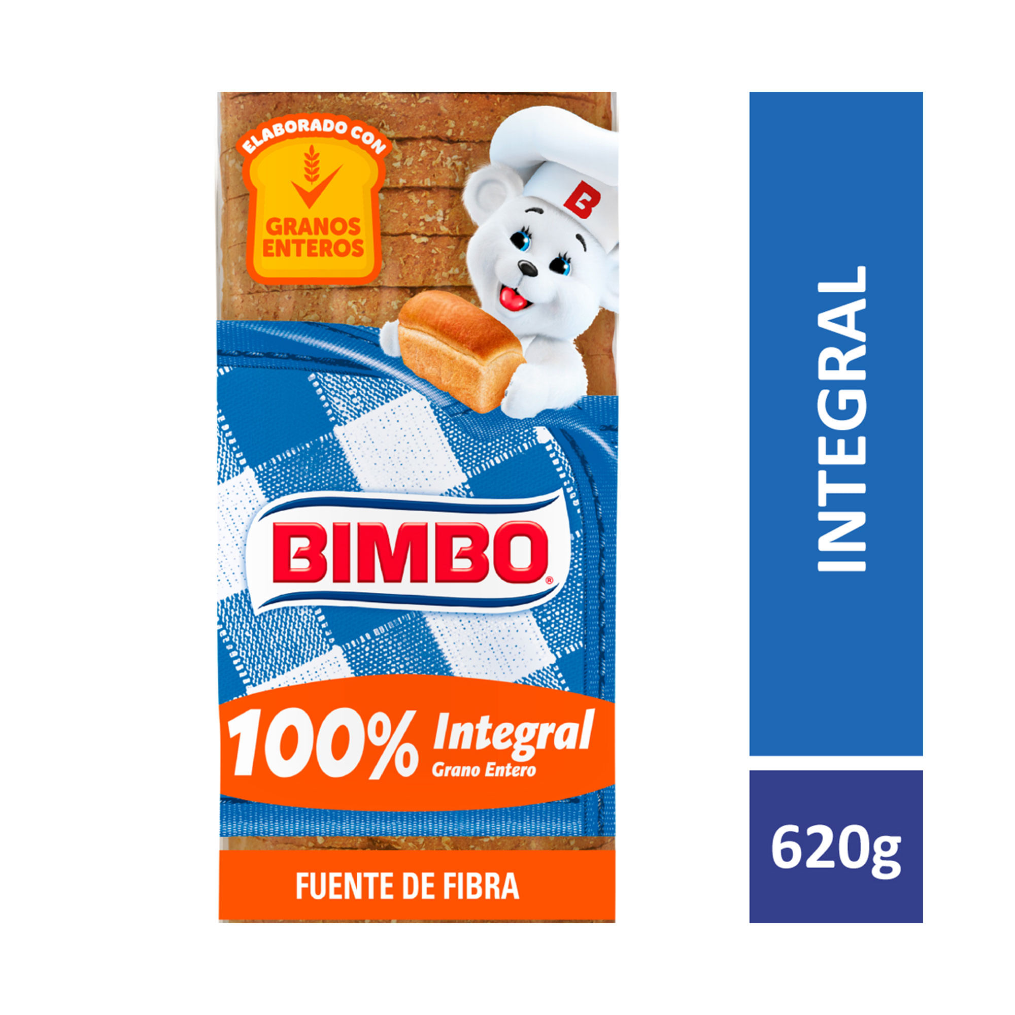 Pan integral Bimbo en bolsa 620 grs