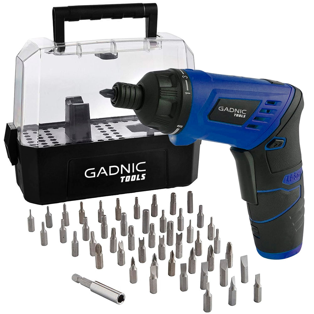 Atornillador a Batería Gadnic Tools D5 Pro Inalámbrico 3,6v Litio + Accesorios