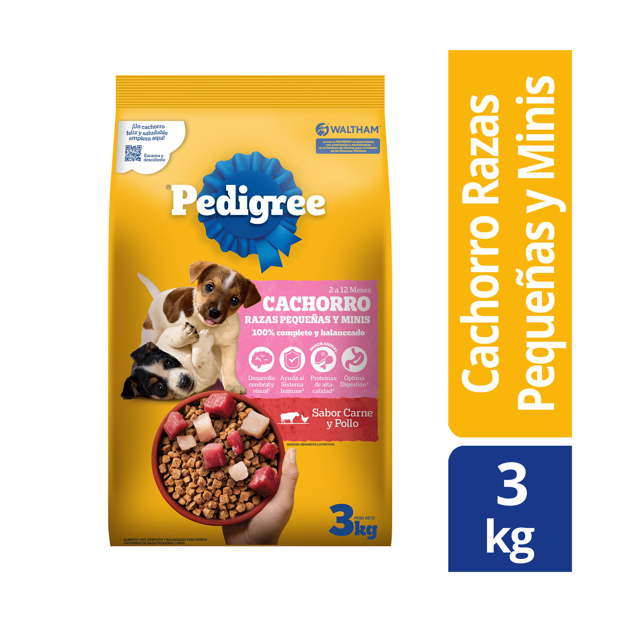 Alimento Para Perro Pedigree Cachorro Razas Pequeñas Y Minis 3 Kg