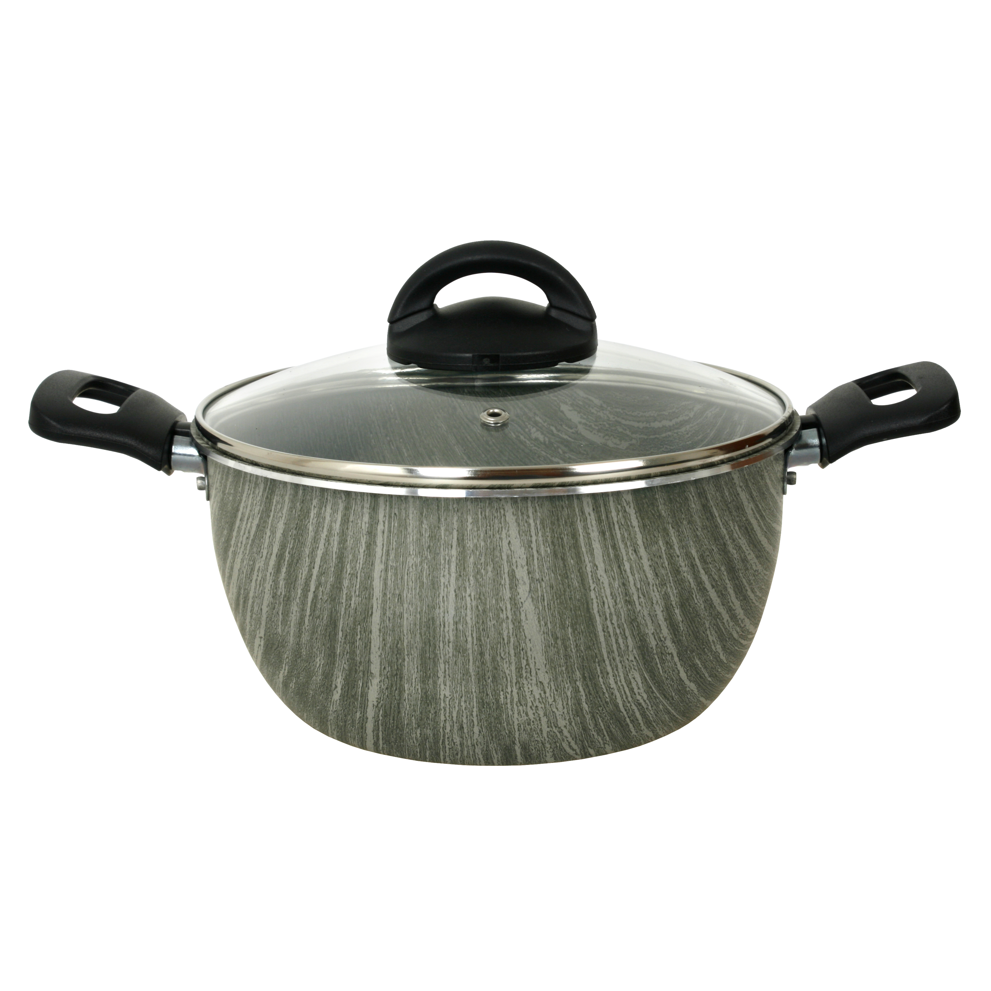 Cacerola Aston 20 Cm Tapa Vidrio Antiadherente Terra