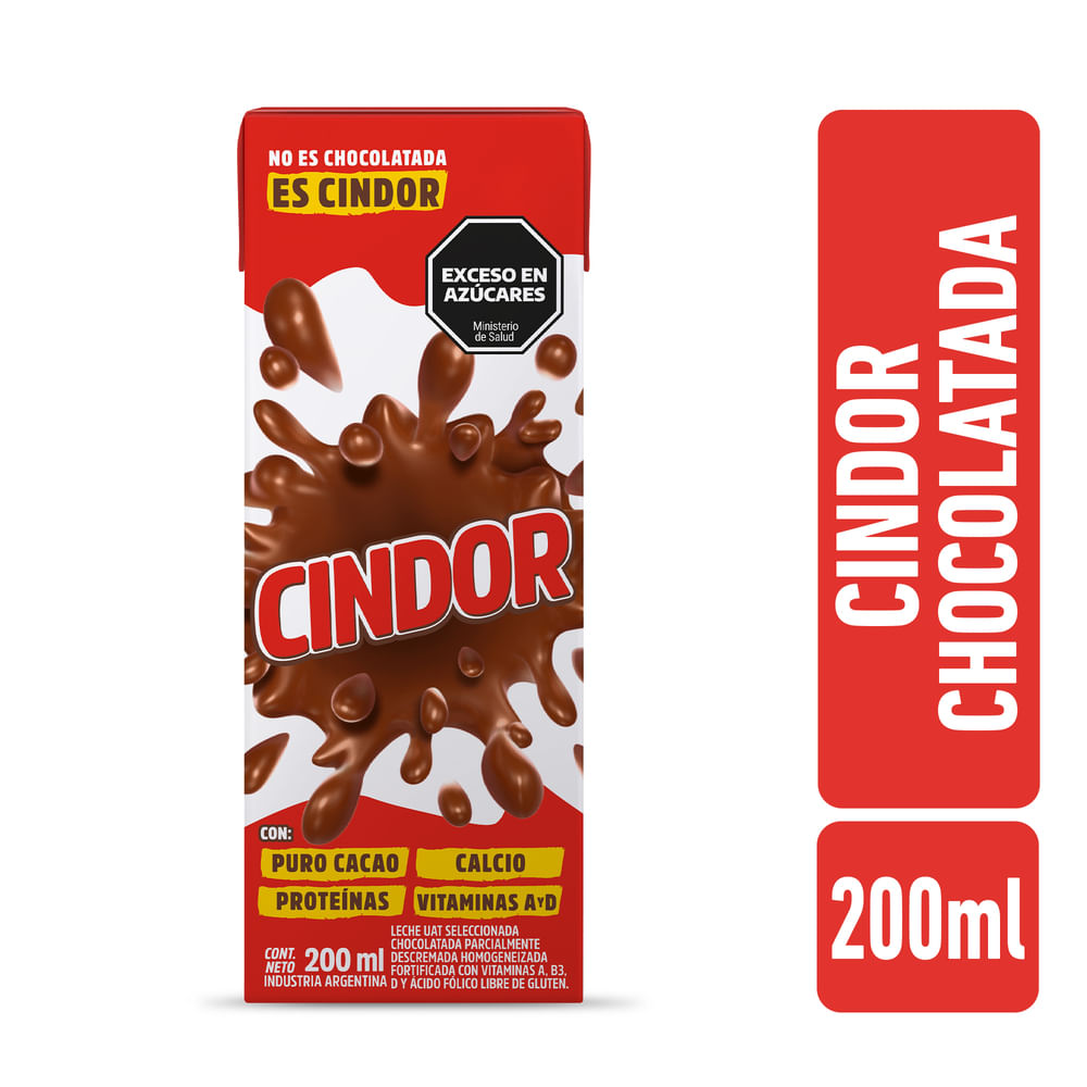 Leche chocolatada ​Cindor 200 ml.