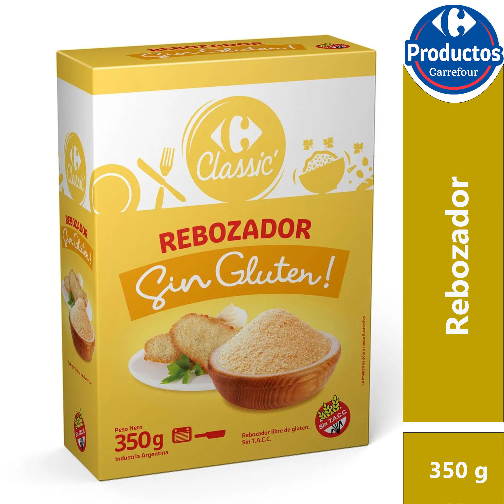 Rebozador Carrefour Classic sin tacc sin gluten 350 grs