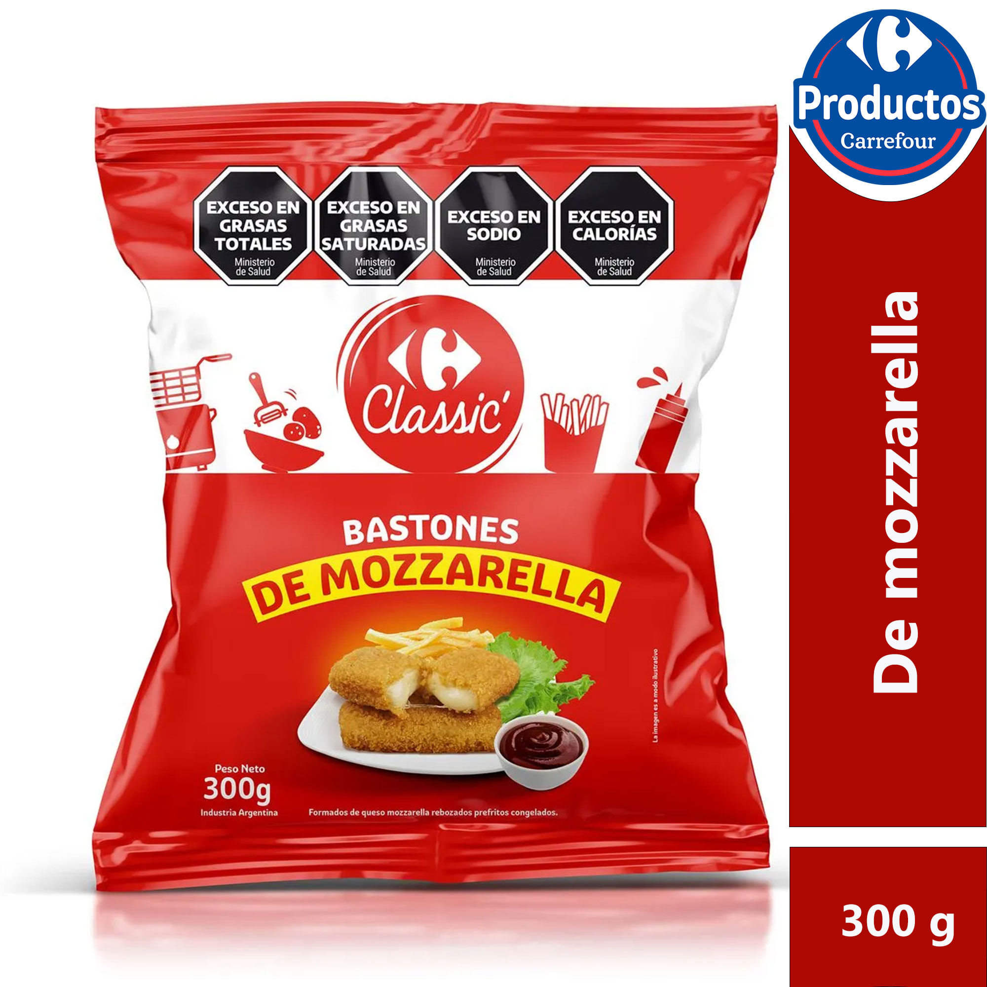 Bastones de mozzarella Carrefour Classic 300 grs