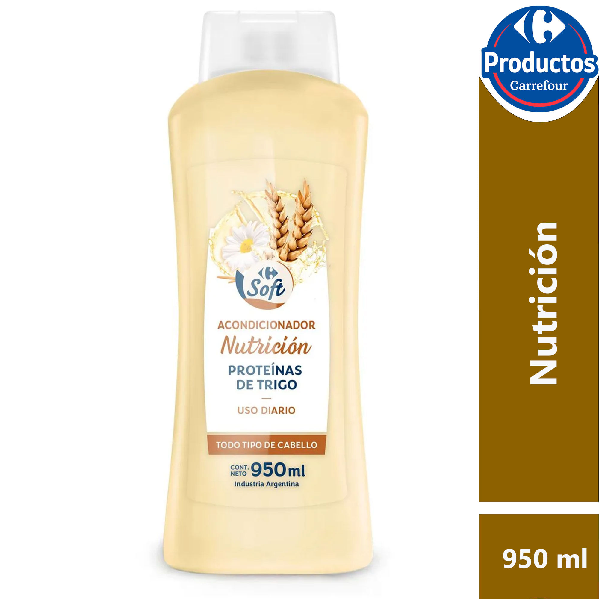 Acondicionador Carrefour Soft proteínas de trigo nutrición 950 ml