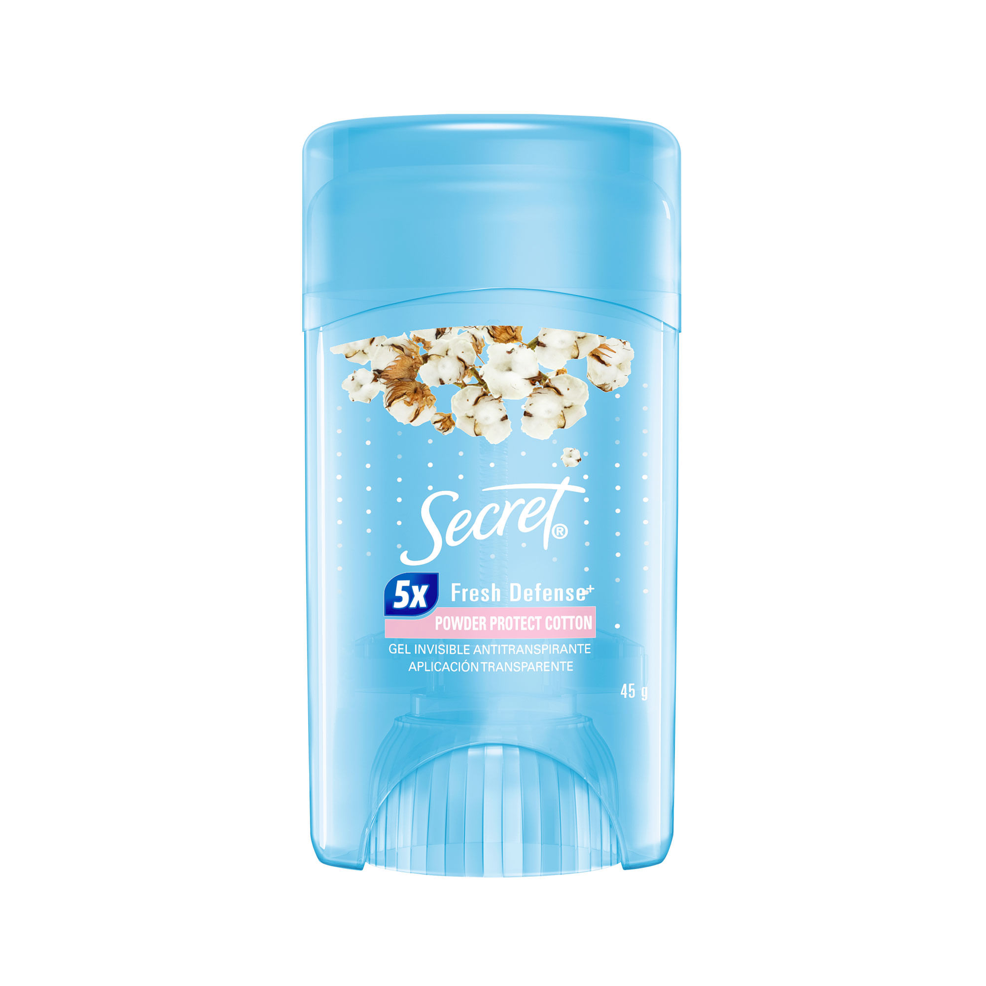 Antitranspirante en gel Secret Fresh Defense Powder Protect Cotton 45 grs