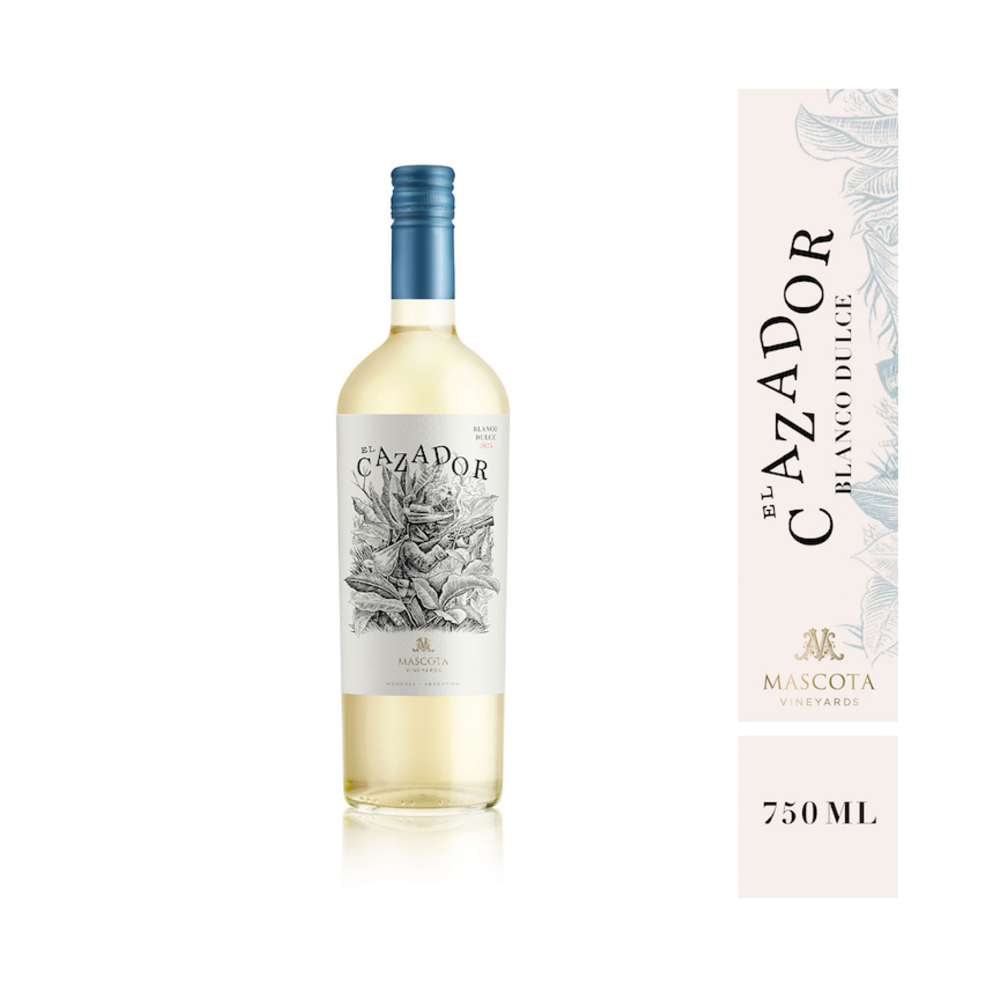 Vino blanco dulce El Cazador en botella 750 ml