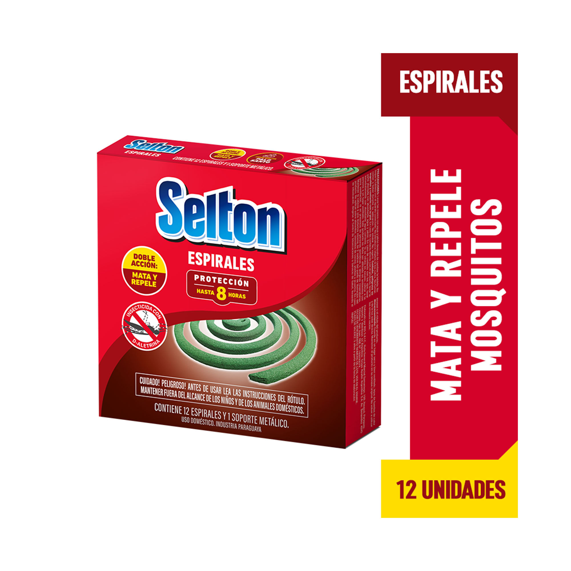 Espirales para mosquitos Selton protección 8 hs 12 uni