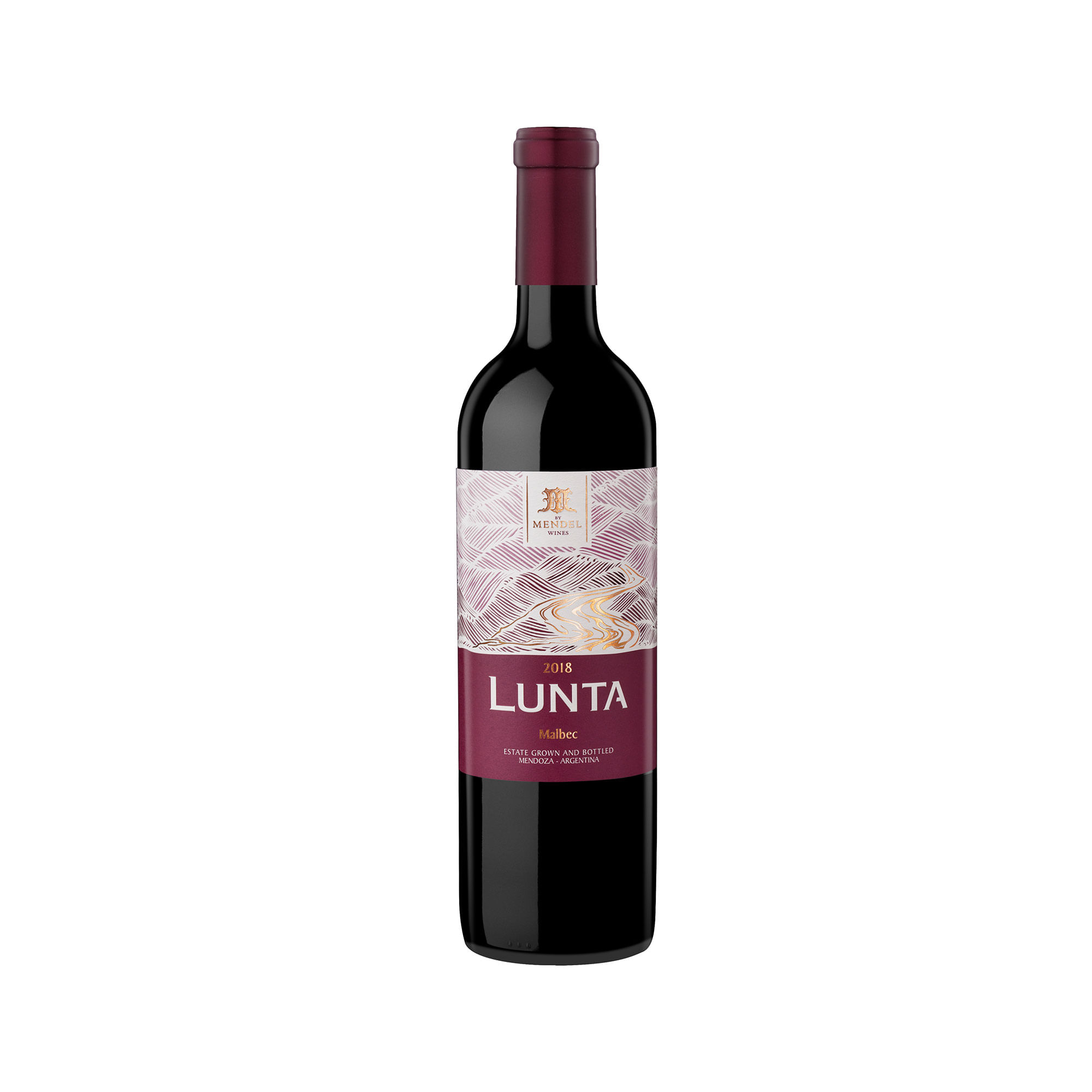 Vino tinto Malbec Lunta en botella 750 ml
