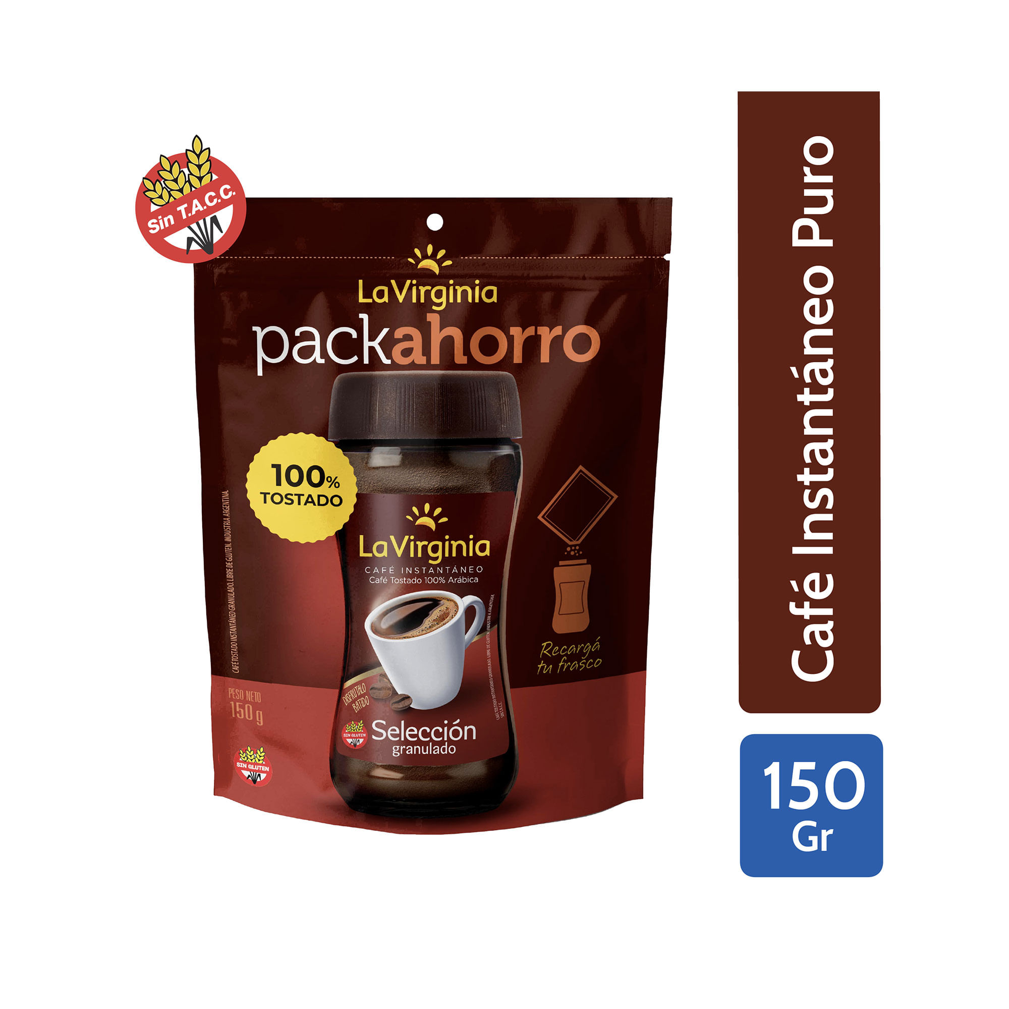 Café Instantáneo La Virginia Tostado 150 G