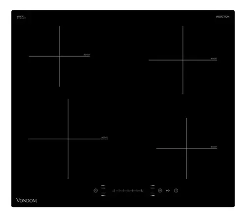 Anafe A Inducción Vondom Eléctrico Empotrable 60 Cm 7200w