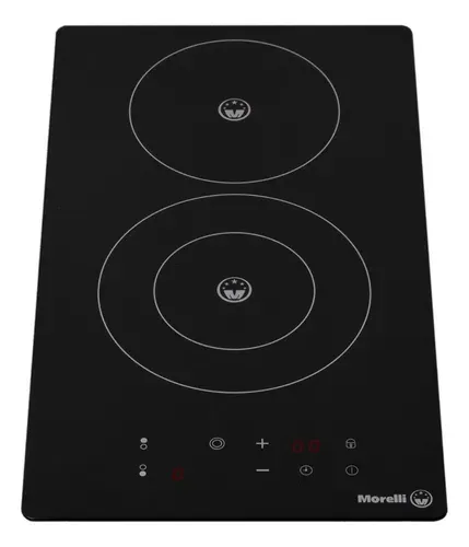 Anafe Eléctrico Morelli Vetro Vitrocerámico 2 Hornallas