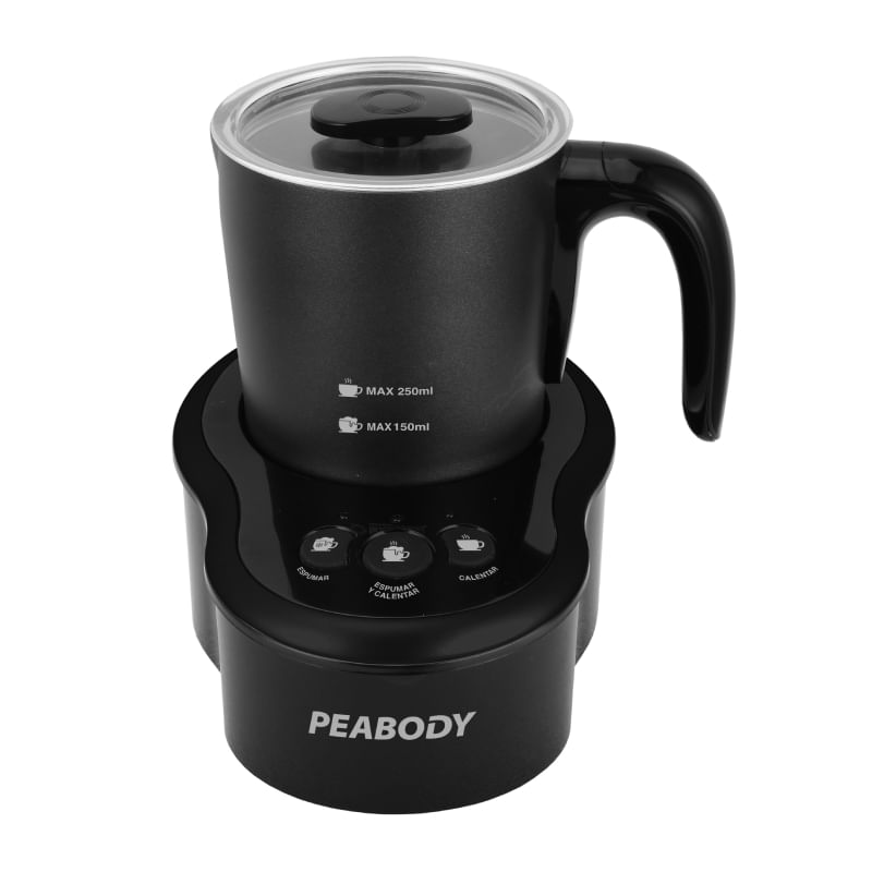 Espumador de leche Peabody pe-mf2316, capacidad 250ml. 3 funciones espumar/calentar/espumar y calent