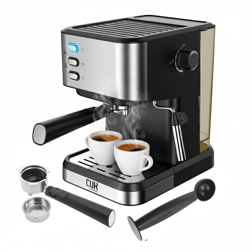 Cafetera Espresso Cuk By Gadnic 20 Bar Con Espumador 15l 800w