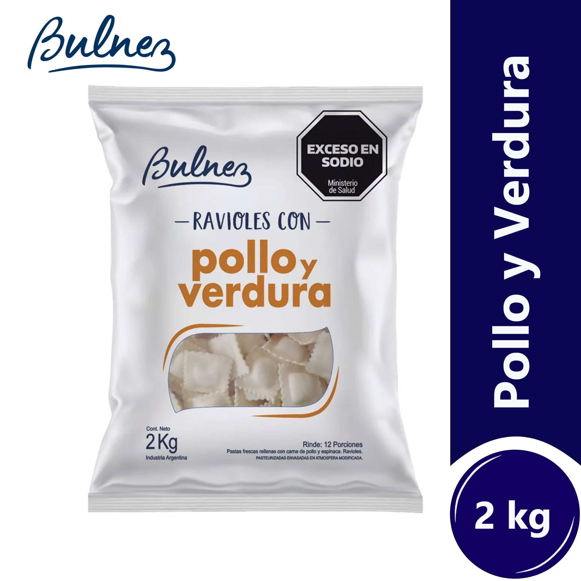 Ravioles Bulnez pollo y verdura 2 kg