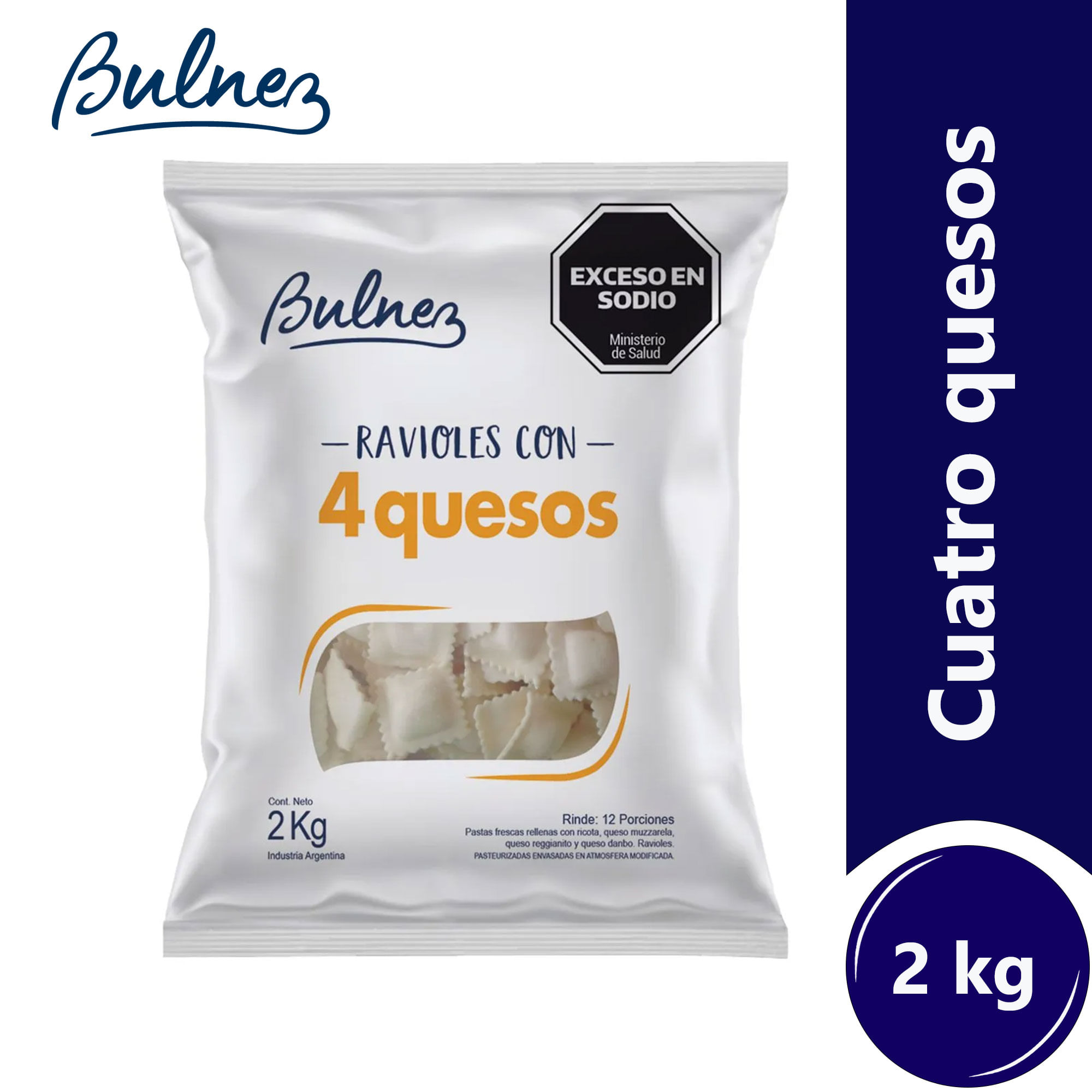 Ravioles Bulnez 4 quesos 2 kg