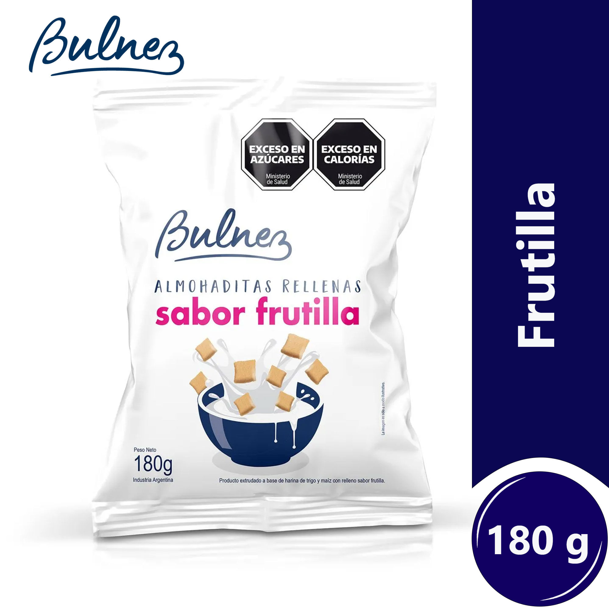Almohaditas Bulnez rellenas de frutilla 180 grs