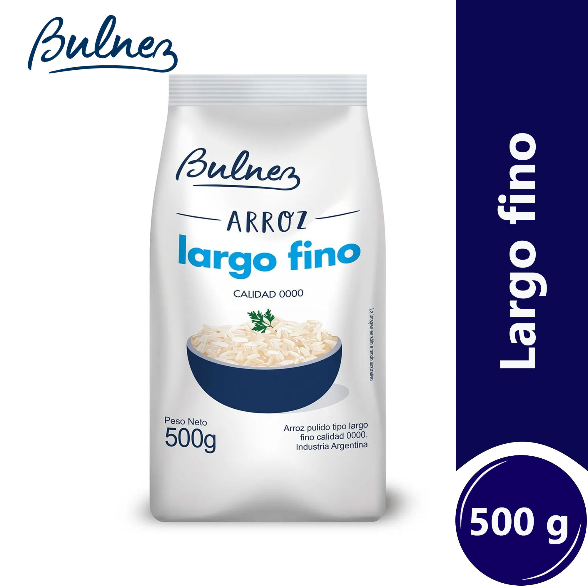 Arroz largo fino Bulnez 500 grs