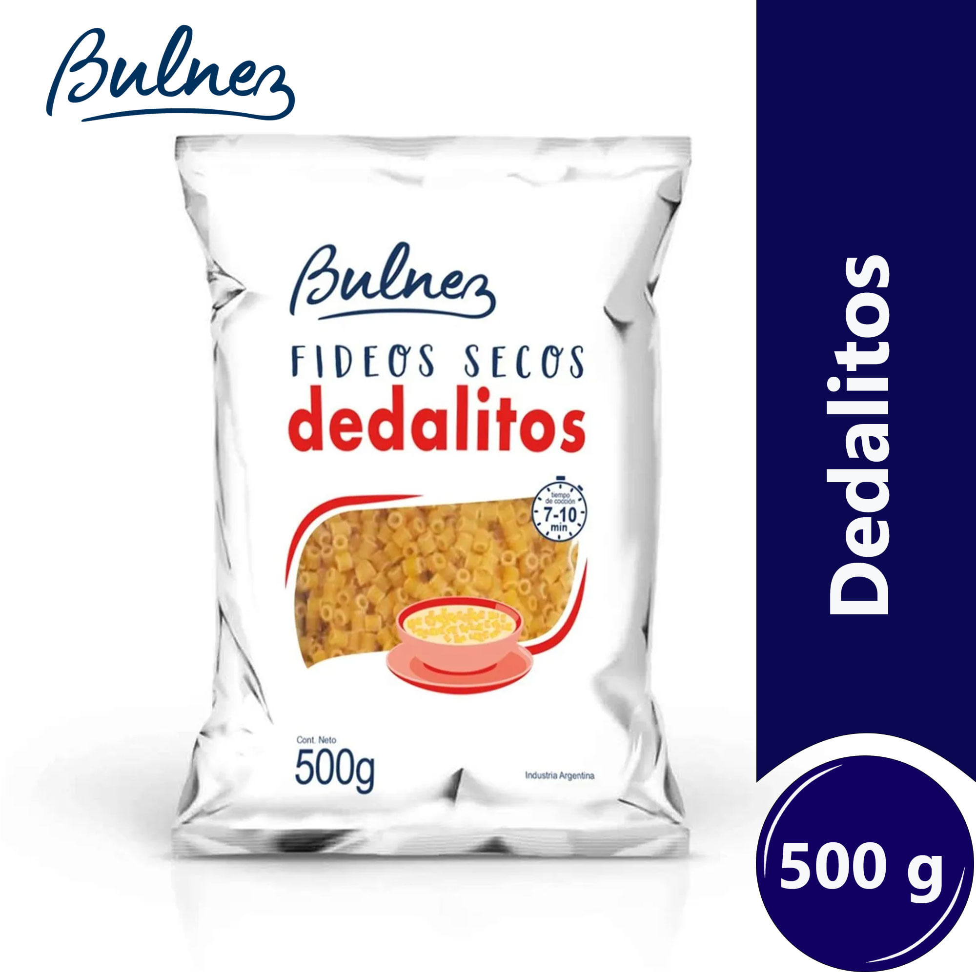 Fideos secos Bulnez dedalitos 500 grs