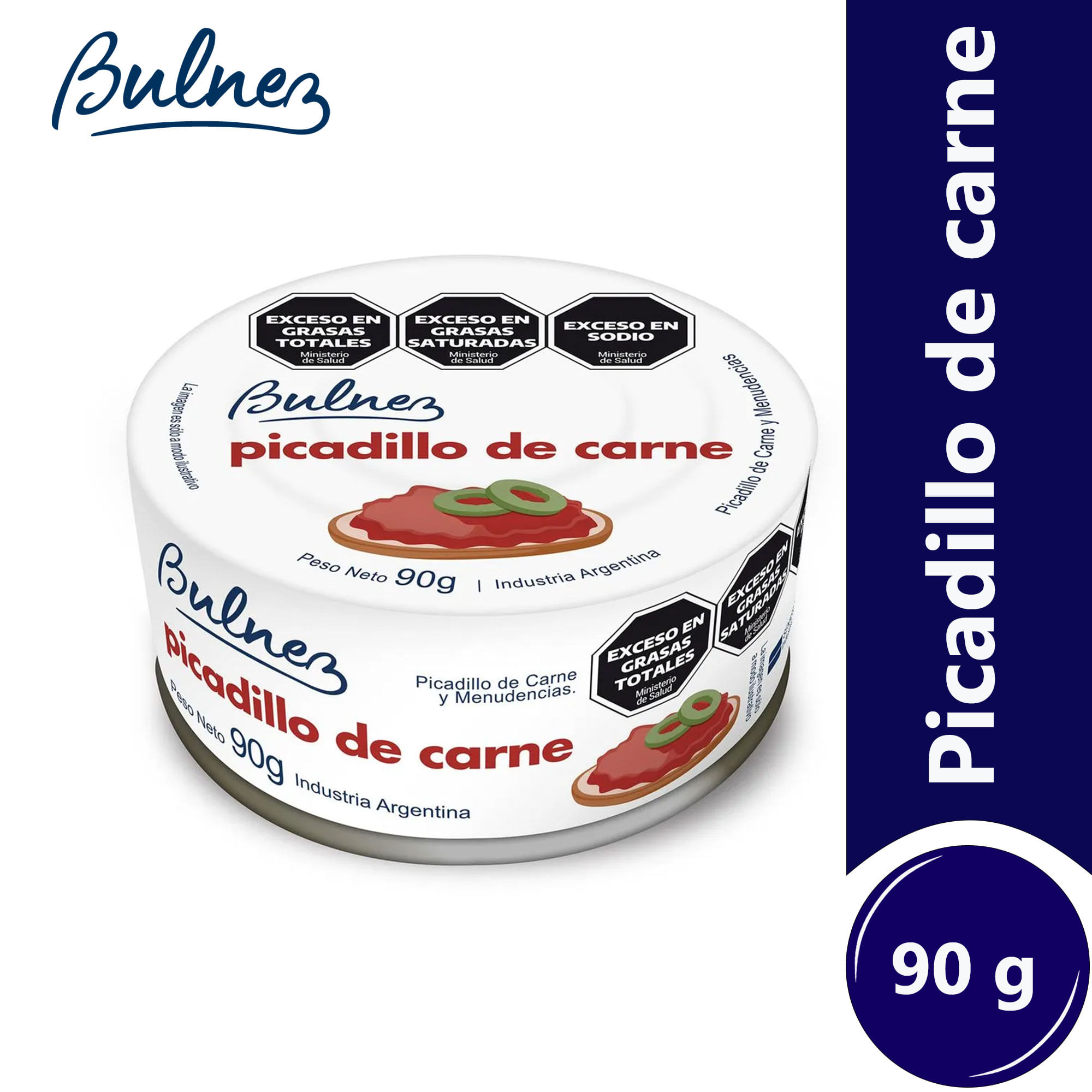 Picadillo de carne Bulnez en lata 90 grs